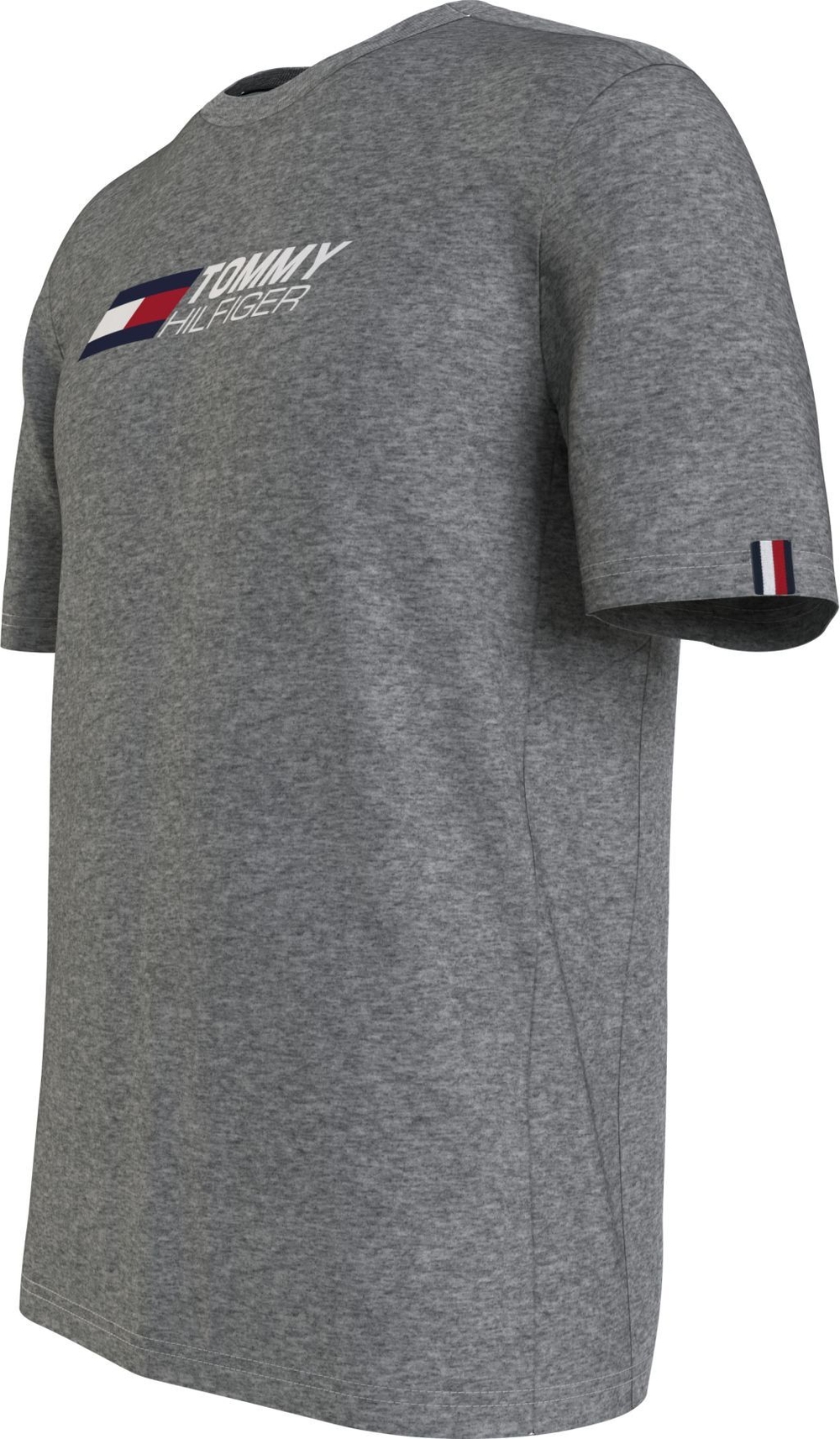 Футболка мужская теннисная Tommy Hilfiger Essentials Big Logo SS Tee - medium grey heather