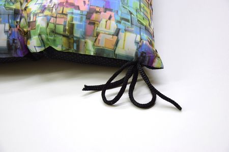 Подушка для мебели на табурет Омега с завязками