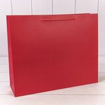 Пакет подарочный 39.5х32х12см "Фактура" (Красный)