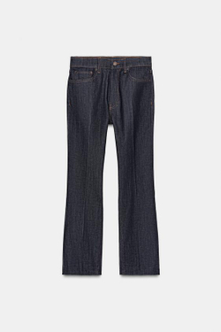 ZARA ДЖИНСЫ BOOTCUT СО СРЕДНЕЙ ПОСАДКОЙ — ZW COLLECTION, СИНИЙ