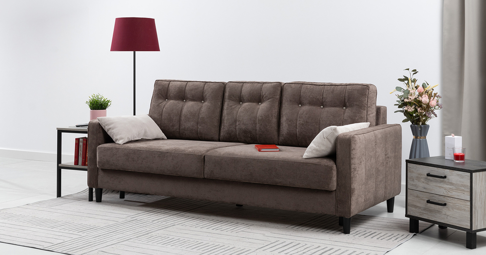 Арно Диван - кровать (Арт. ТД 564 Лаки 06 (коричневый перламутр)