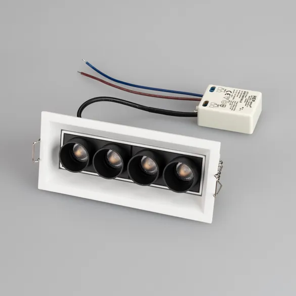 Светильник MS-ORIENT-BUILT-TURN-TC-S67x150-10W Warm3000 (BK-BK, 30 deg, 230V) (Arlight, IP20 Металл, 5 лет) 037208