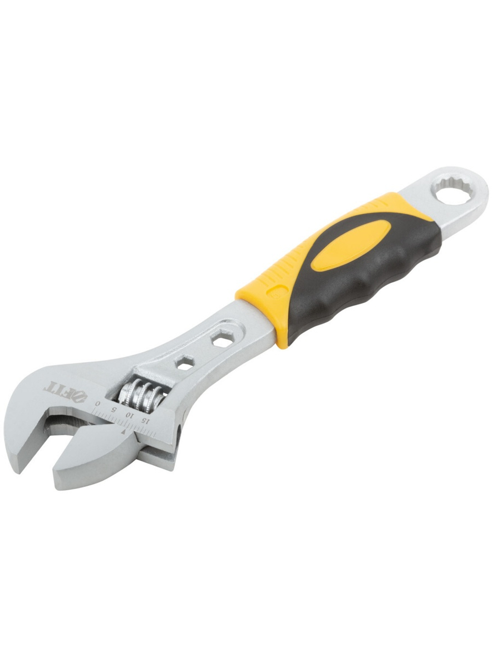 Ключ разводной "Классик", шкала, увелич.захват, прорезин.ручка 300 мм ( 42 мм ) 70154 FIT