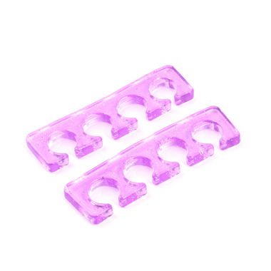 Разделители для пальцев силиконовые (растопырки), сиреневые, 1 пара