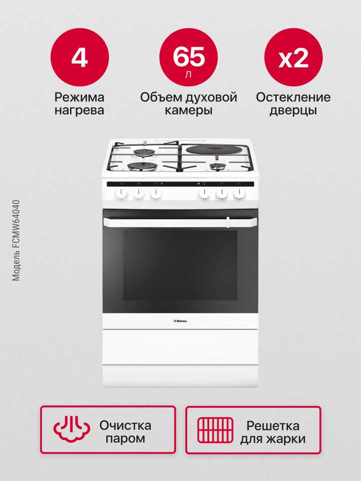 Комбинированная плита Hansa FCMW64040