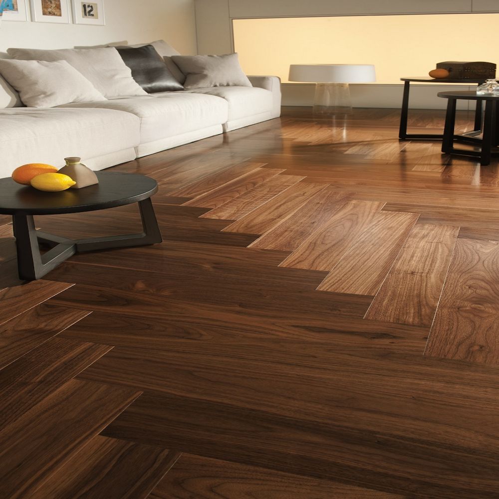 Паркет Елка HM Flooring Орех американский (Английская)