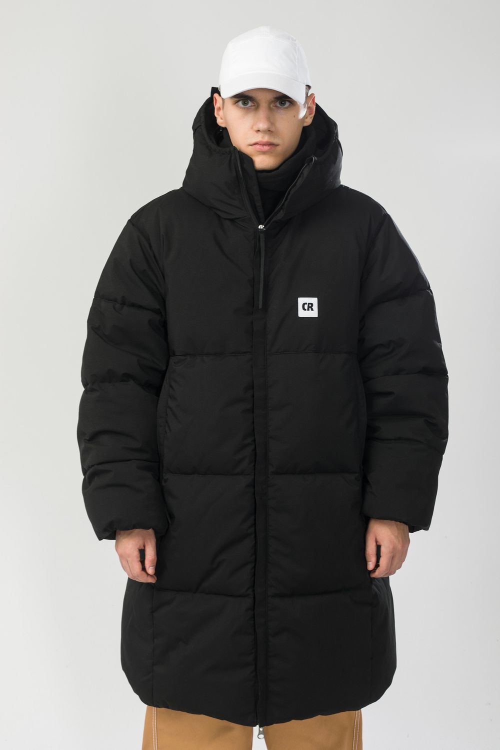 Пуховик CODERED Puffed Long Черный