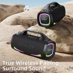 Bluetooth-динамики ZEALOT S79, 100 Вт, 24000 мА · ч, black