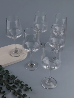 Набор бокалов для вина, 365 мл, 6 шт. прозрачные