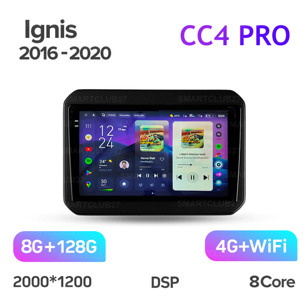 Teyes CC4 Pro 9" для Suzuki Ignis 2016-2020
