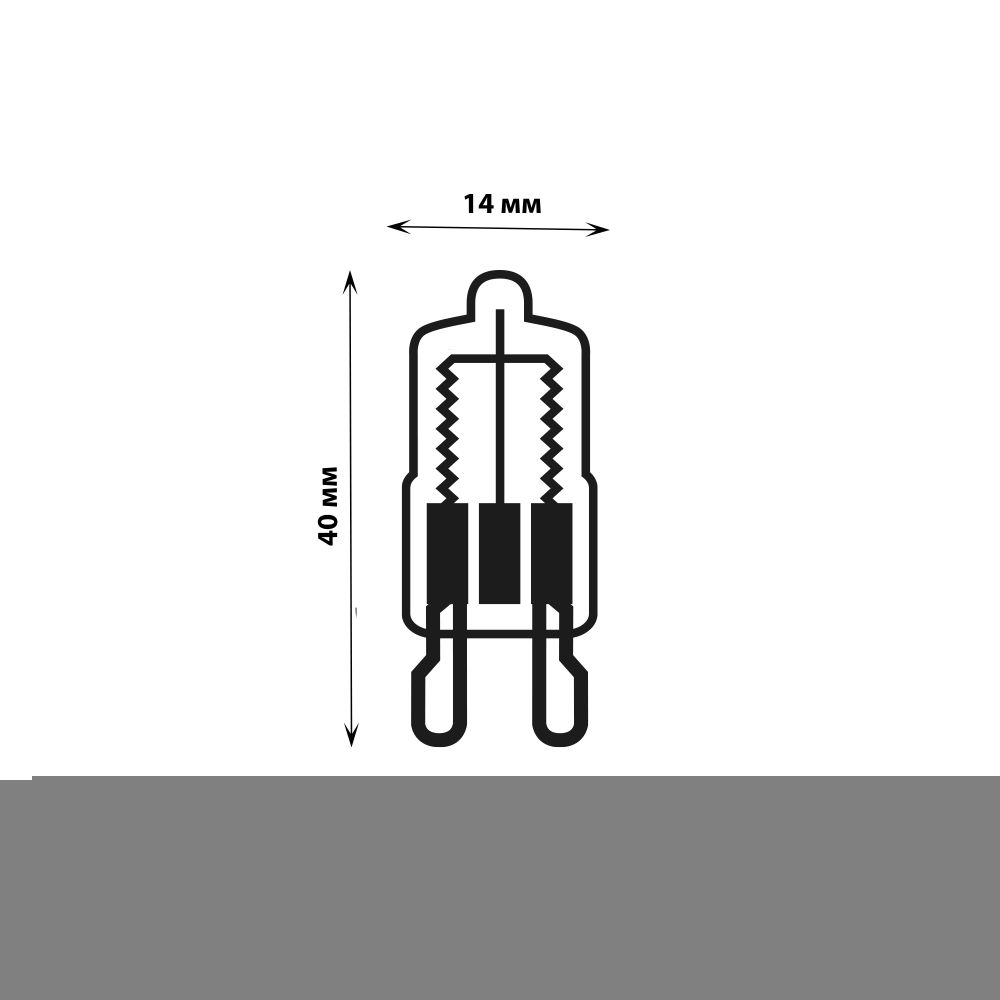 JCD-CL-40-G9 Лампа галогенная Картонная коробка