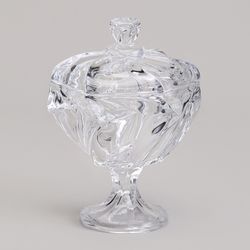 БЛЮДО С КРЫШКОЙ НА НОЖКЕ "BOHEMA" ДИАМЕТР=11,5 СМ ВЫСОТА=16,5 СМ