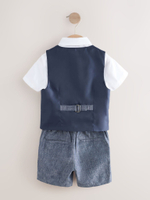 Комплект из четырех предметов для мальчика Next AG8-617, Белый, Синий