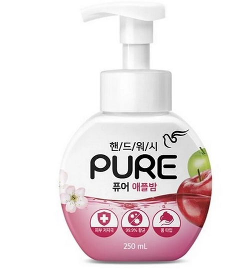 "PIGEON" Антибактериальное пенное мыло для рук с ароматом яблока, 250 мл