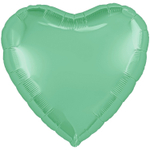 Шар фольгированный Сердце 46 см (Зеленый)