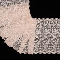 Кружево эластичное жасмин 21 см, Китай