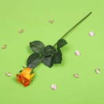 Цветок искусственный «Natur» 45см Роза цвет желто-оранжевый