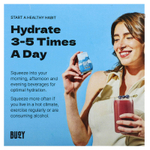 Buoy Hydration, Увлажняющие капли для иммунитета, средство для улучшения напитка, без добавок, 3 упаковки по 60 мл (2 жидк. унц.)