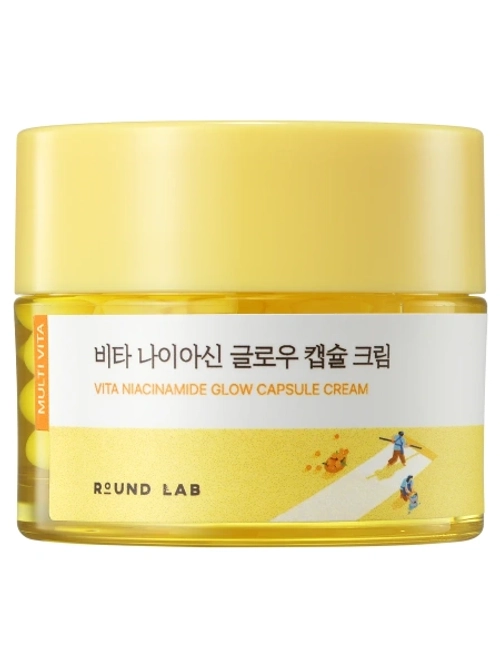 Round Lab Осветляющий капсульный крем с ниацинамидом для сияния кожи Vita Niacinamide Glow Capsule Cream 50 мл
