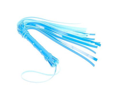 Голубая плеть из искусственной кожи - 40 см. (Цвет: голубой)