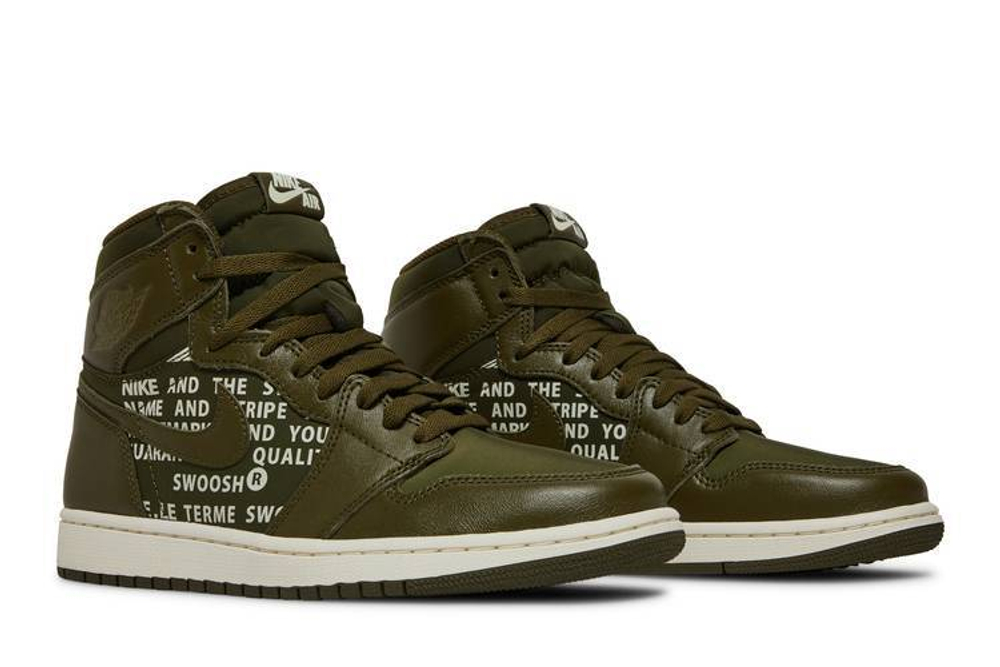 Кроссовки Jordan Air Jordan 1 Retro High Olive Canvas