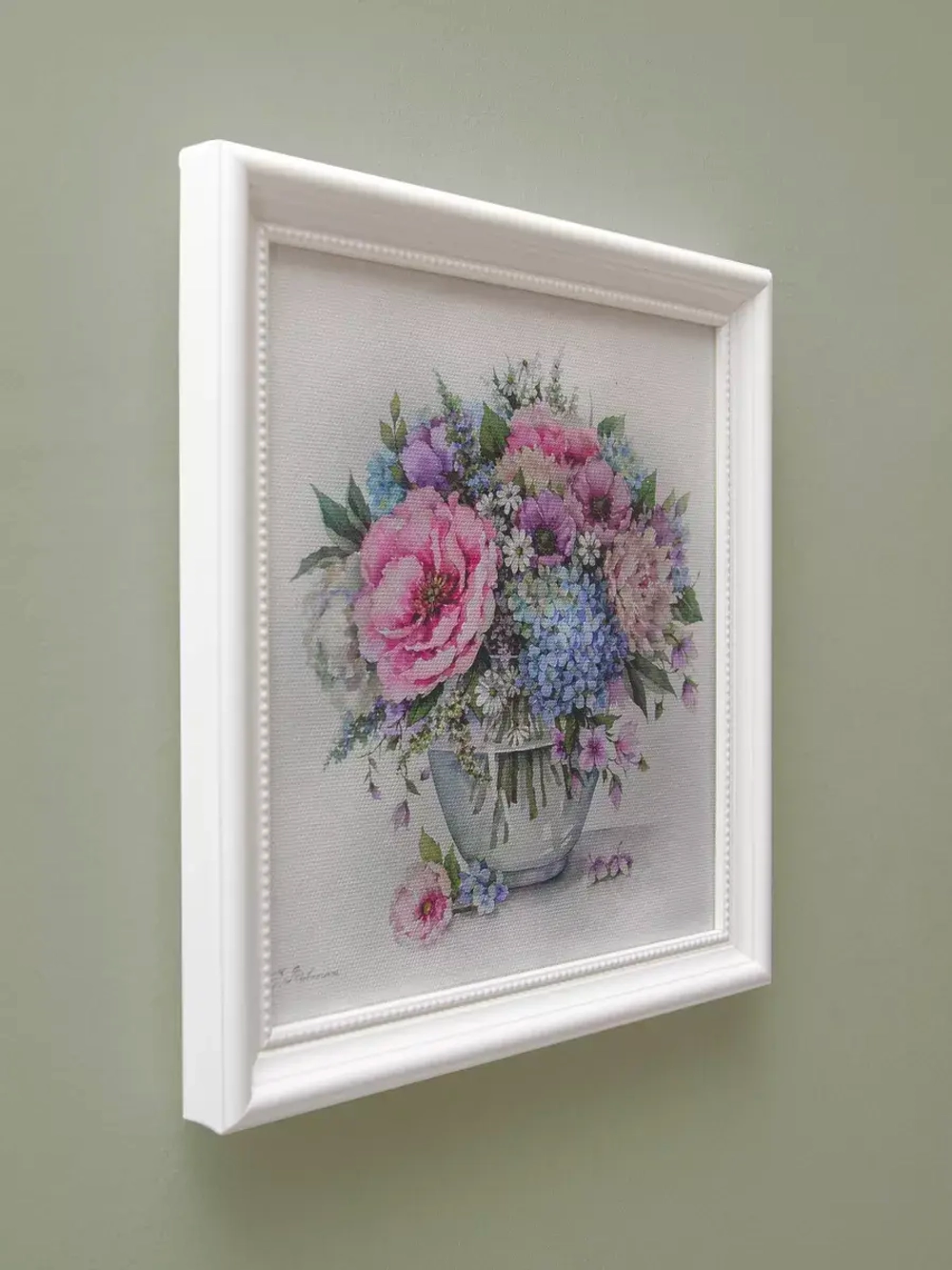 Картины на стену интерьерные на холсте 4 шт, 23*23 см