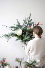 Рождественский интерьерный букет