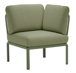 Модуль угловой пластиковый с подушками Nardi Komodo Elemento Angolo, агава, джунгли