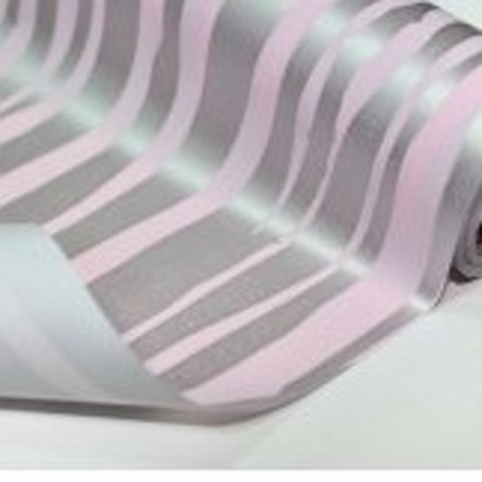 Пленка 2-х ст Зебра СЕРЕБРО НА РОЗОВОМ (10м)