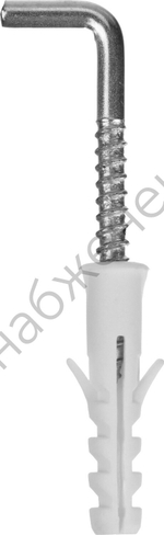 ЗУБР ЕВРО 6х30 / 4х45 мм, распорный дюбель полипропиленовый с шурупом-крюком, 8 шт (30676-06-30)