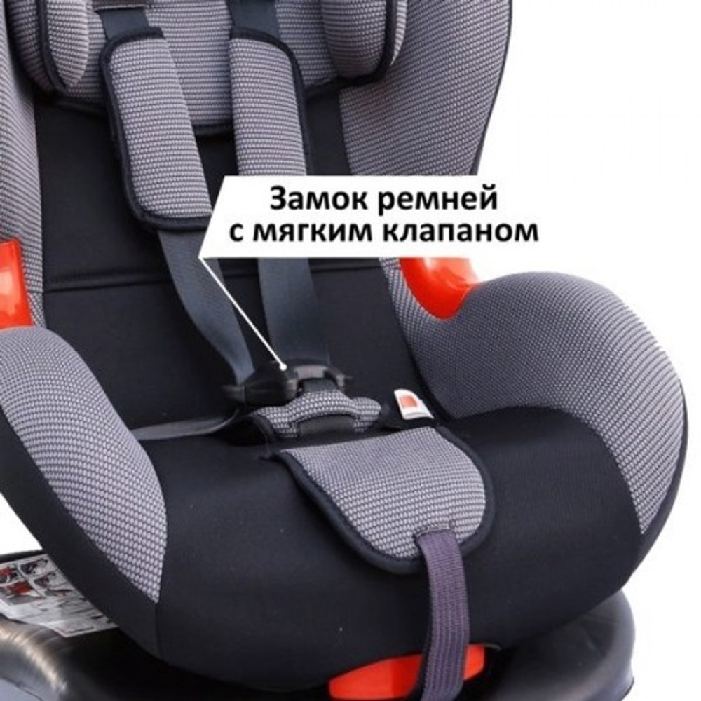 Детское автомоб. кресло Siger "Кокон ISOFIX" серый, 1-7 лет, 9-25 кг, группа 1/2, шт
