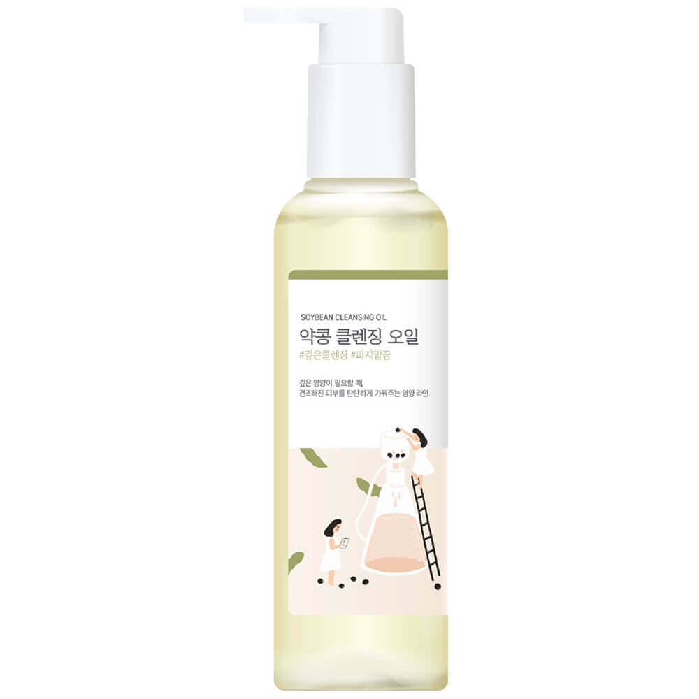 Питательное гидрофильное масло с чёрной соей Round Lab Soybean Cleansing Oil, 200ml