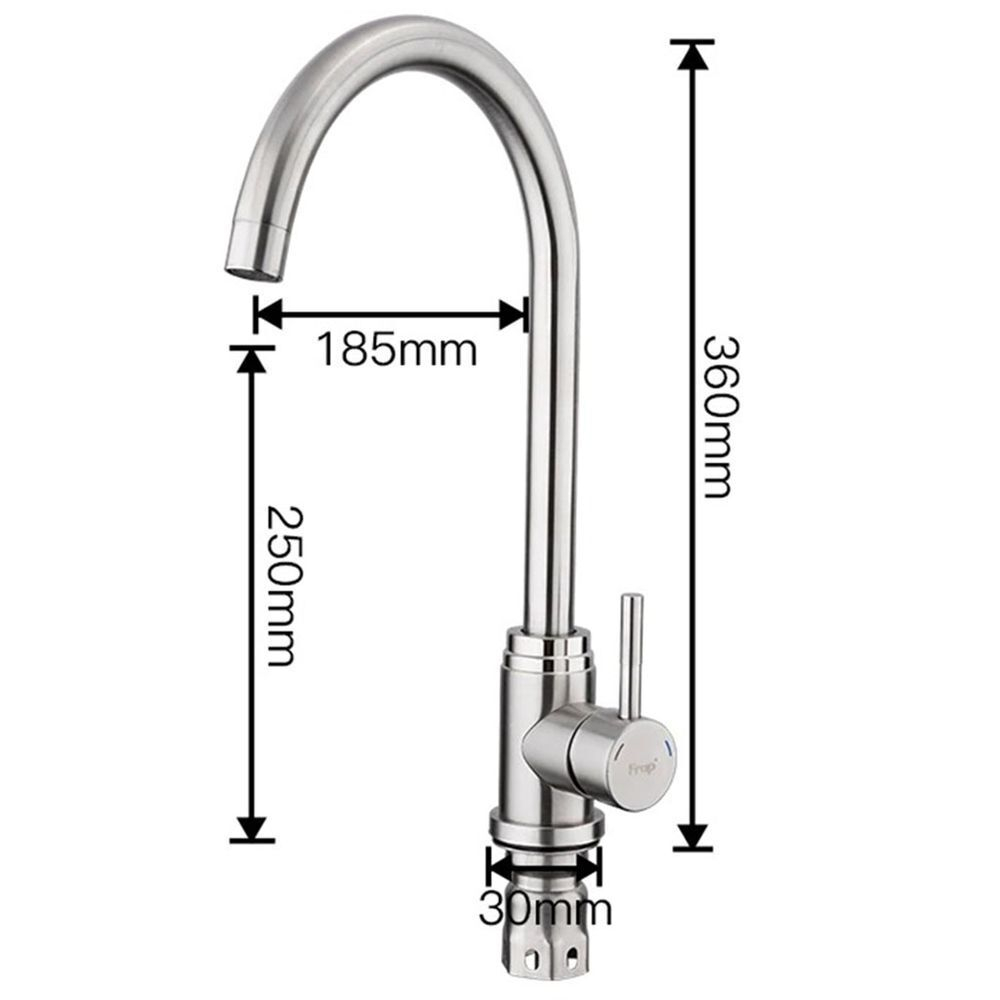 Смеситель для кухни, Frap, с картриджем, нерж, F41899-1