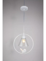 Подвесной светильник с птичкой E27*60W белый