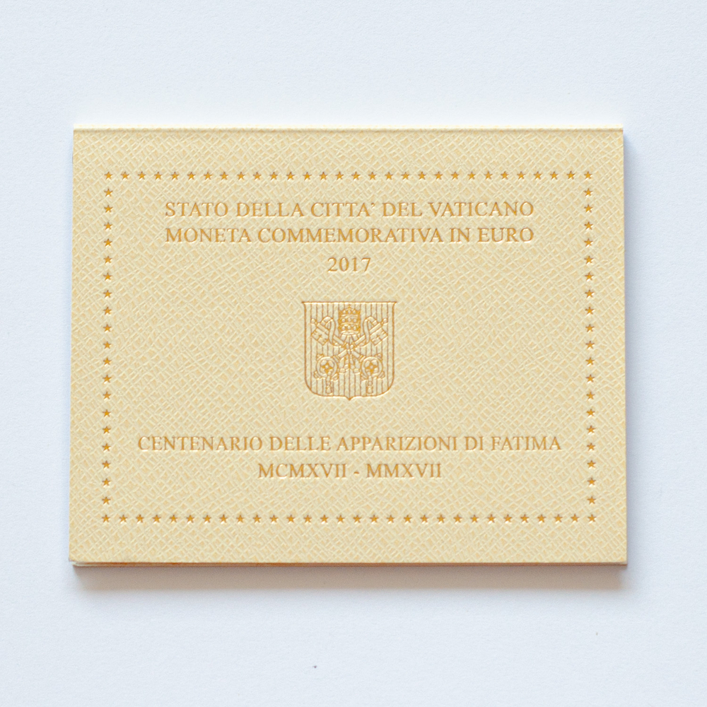 Vatican 2 Euro 2017: 100th Anniversary of the Visions of Fatima