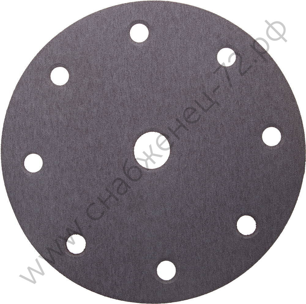 Круг шлифовальный URAGAN ″Универсальный водостойкий с покрытием стеарата цинка″ на липучке, 9 отв., P180, 150мм, 5шт