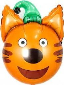 Шар (21""/53 см) Фигура, Голова, Три Кота, Компот, 1 шт. Б022