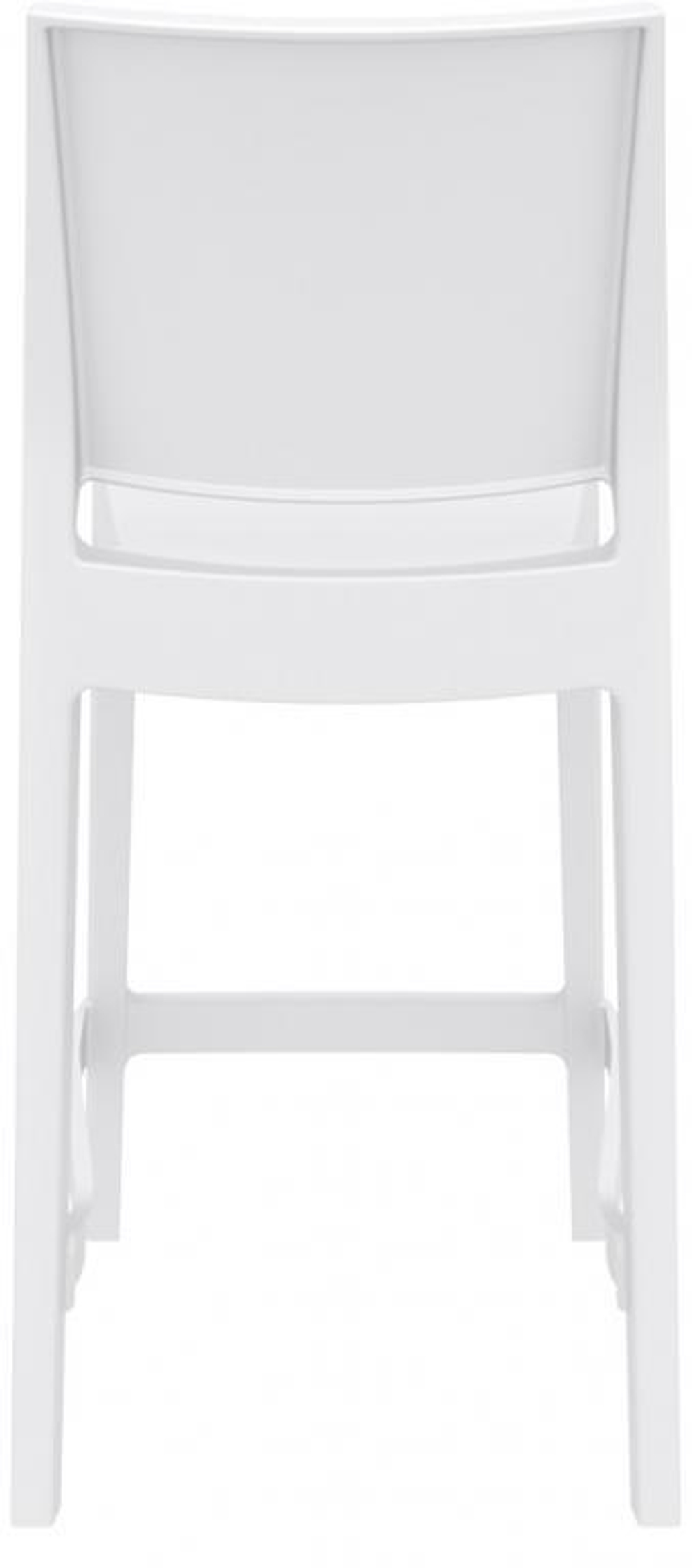 Стул пластиковый полубарный, Siesta Contract Maya Bar 65, белый