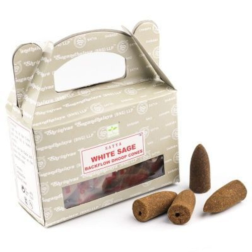 Благовония стелющийся дым Белый шалфей Сатья