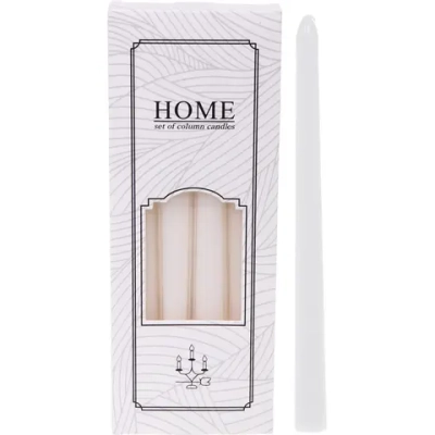 Свеча «Изысканный вечер» (набор 4 шт) 2,2*25 см, Белый