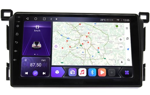 Магнитола для Toyota RAV4 XA40 2012-2019 - Carmedia OL-9607-IJ Android 10, 8-ядер, 4G SIM-слот