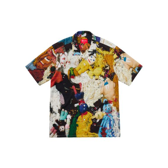 Supreme FW18 Mike Kelley More Love Hours Than Can Ever Be Repaid Rayon Shirt Multicolor