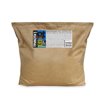 Средство от крыс и мышей парафиновый брикет ТРИКОТА 3кг (мешок) Рубит
