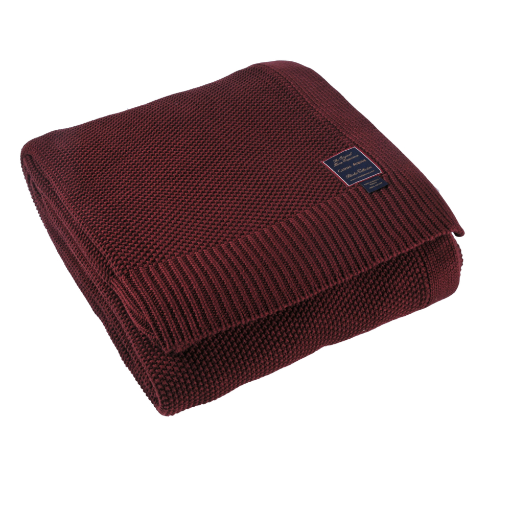 Элитный плед-покрывало Fulham красный от Casual Avenue