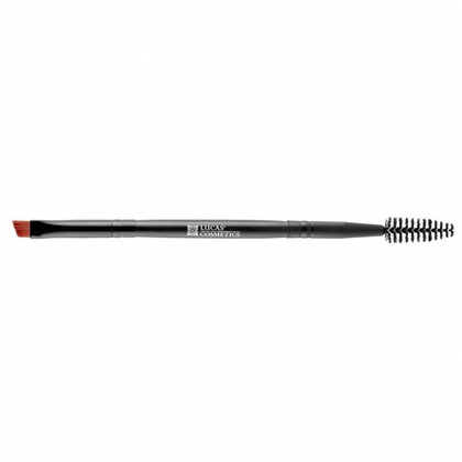 Кисть для бровей скошенная (двойная), Lucas Cosmetics