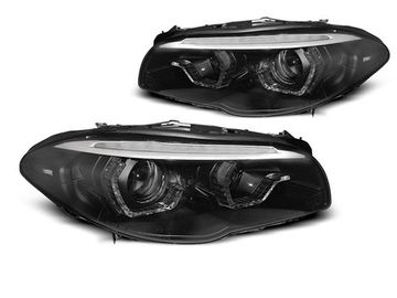Фары передние XENON ANGEL EYES LED DRL BLACK SEQ для BMW F10/F11 LCI 13-16