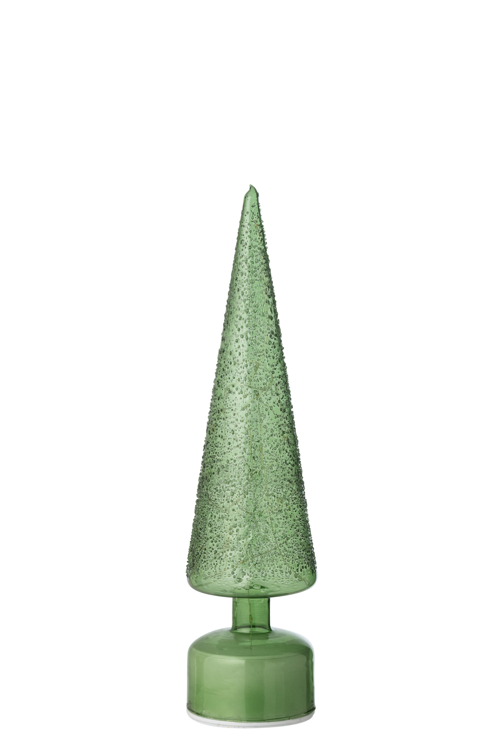 Декор светодиодный вращающийся "Елка" большая зеленая 9x9x38,5см