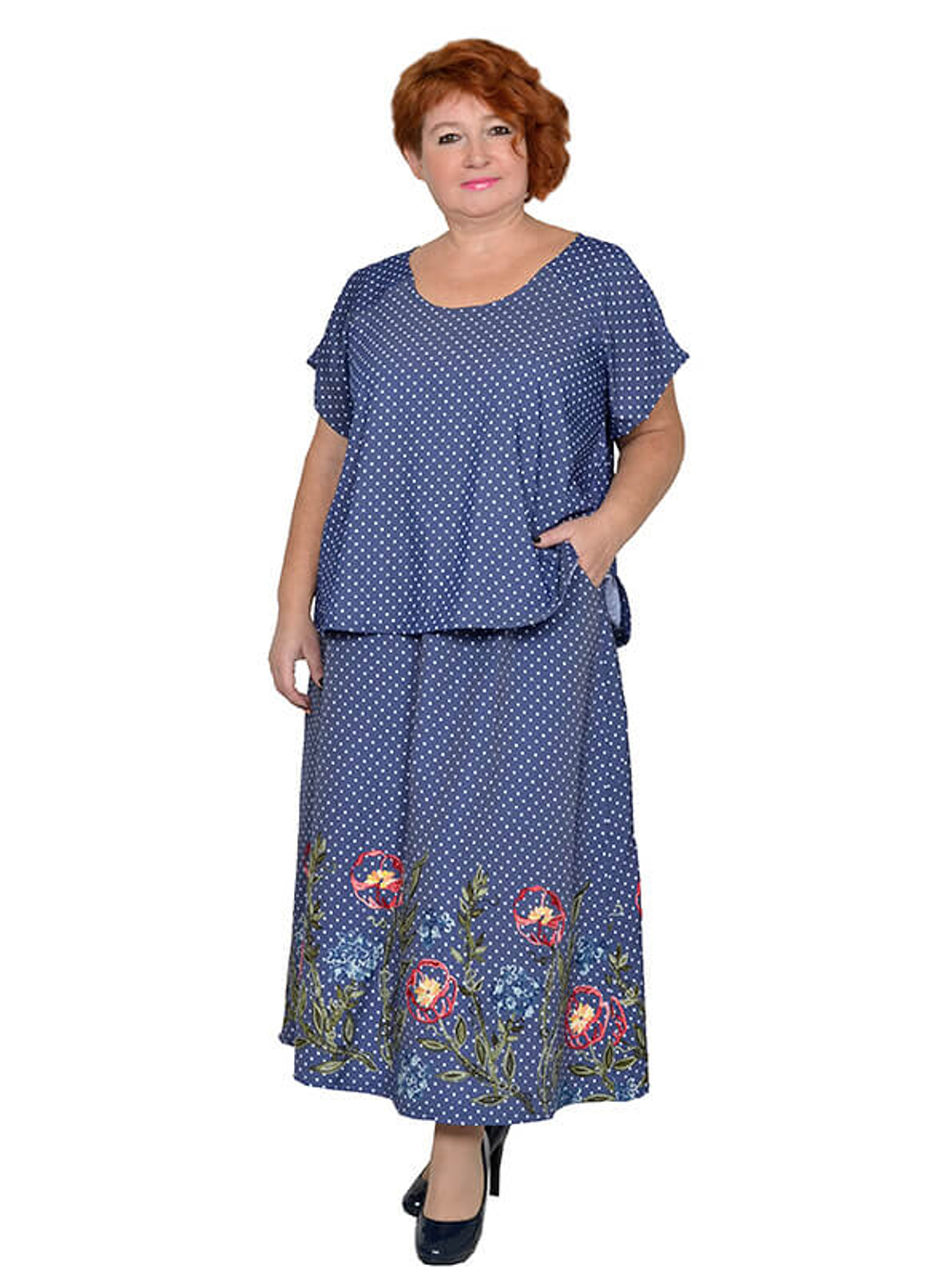 Юбка летняя джинсовая Варвара