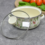 Набор кастрюль 3 предмета (0,5л, 0,8л, 1,2л) эмаль "Provence", индукция, Z-80634