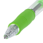 Ручка шариковая масляная автоматическая с грипом PILOT "Super Grip", СИНЯЯ, салатовые детали, узел 0,7 мм, линия письма 0,21 мм, BPGP-10R, BPGP-10R-F SG